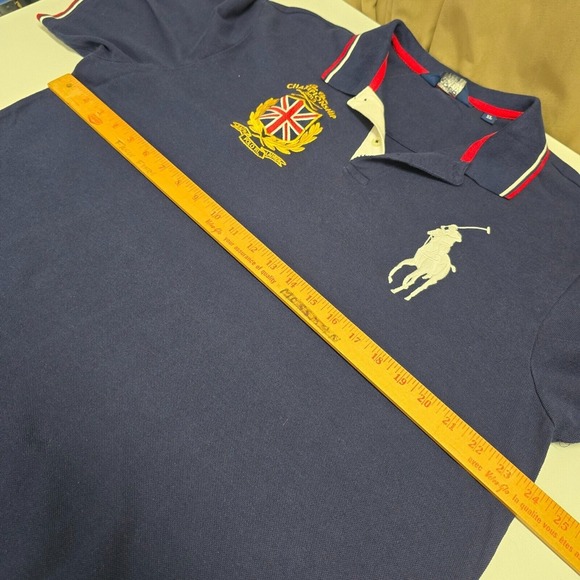 Polo Golf Ralph Lauren Shirt Mens XL Blue Pro Fit The Open 2012 Short Sleeve - Picture 11 of 13